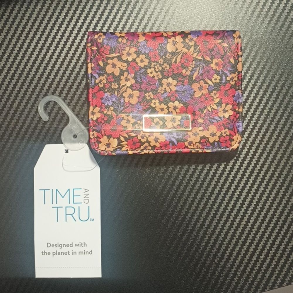 Mini Floral Credit Card Wallet Holder for Women